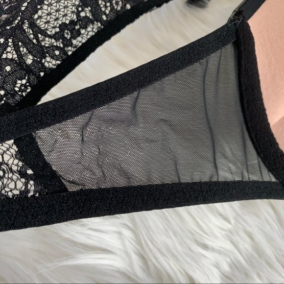 Rare Bombshell Miraculous Faux Leather 32B Push-up Bra Racerback - Picture 12 of 16